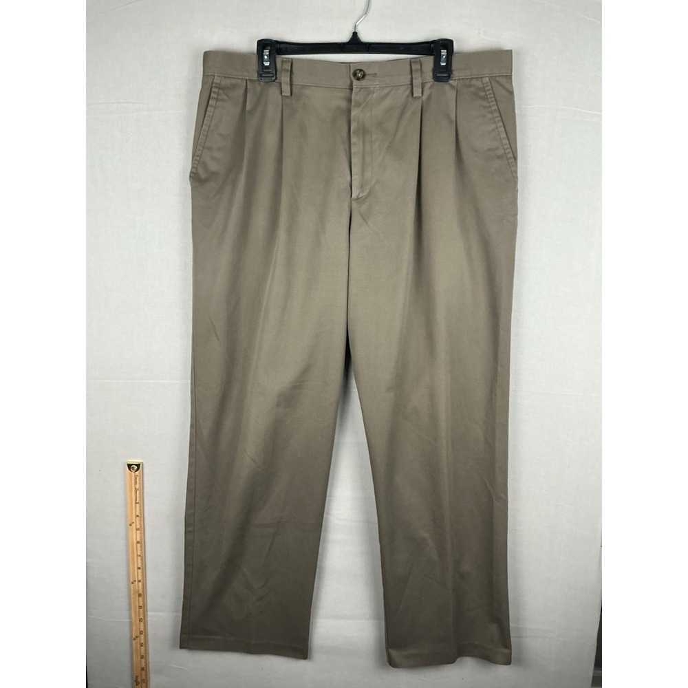 Dockers D3 Easy Khaki Pants Mens‎ 38x32 Pleated Classic Fit Beige Casual Work